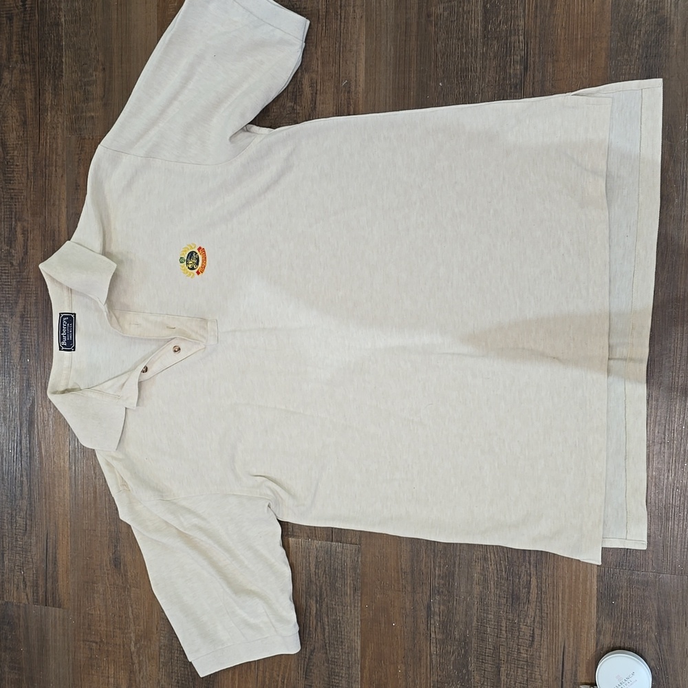 vintage Burberry polo mens sz large